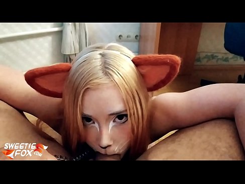 ❤️ Kitsune gbe dick ati pẹlu ni ẹnu rẹ ☑ Fidio furo ❌❤